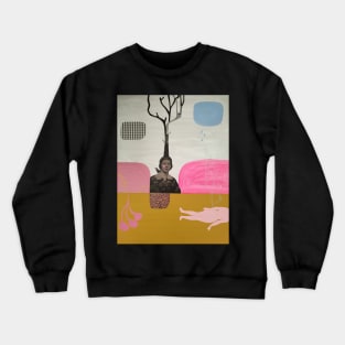 the woman and the tree Crewneck Sweatshirt